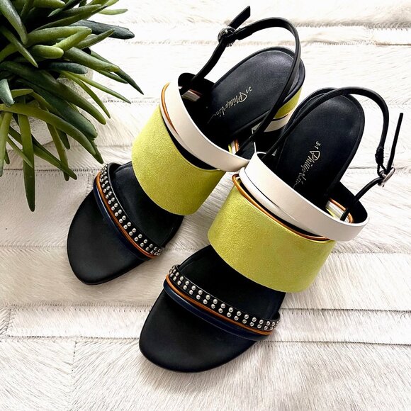 New 3.1 Phillip Lim Multi Strap Drum Sandal in Citron - Picture 6 of 13